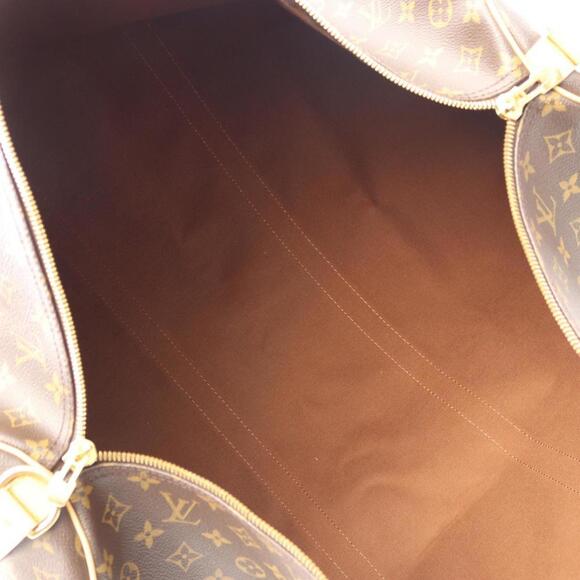 LOUIS VUITTON Authentic Brown Monogram Leather Boston Bag - Picture 3 of 11